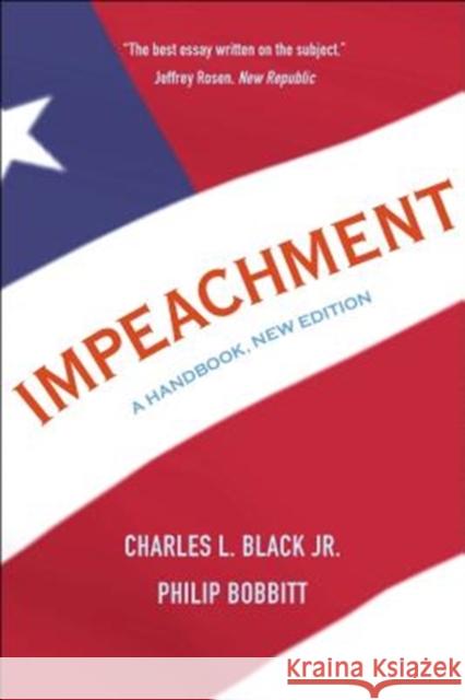 Impeachment: A Handbook Black 9780300238266 Yale University Press - książka