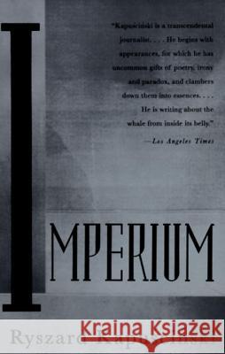 Imperium Ryszard Kapuscinski Klara Glowczewska 9780679747802 Vintage Books USA - książka