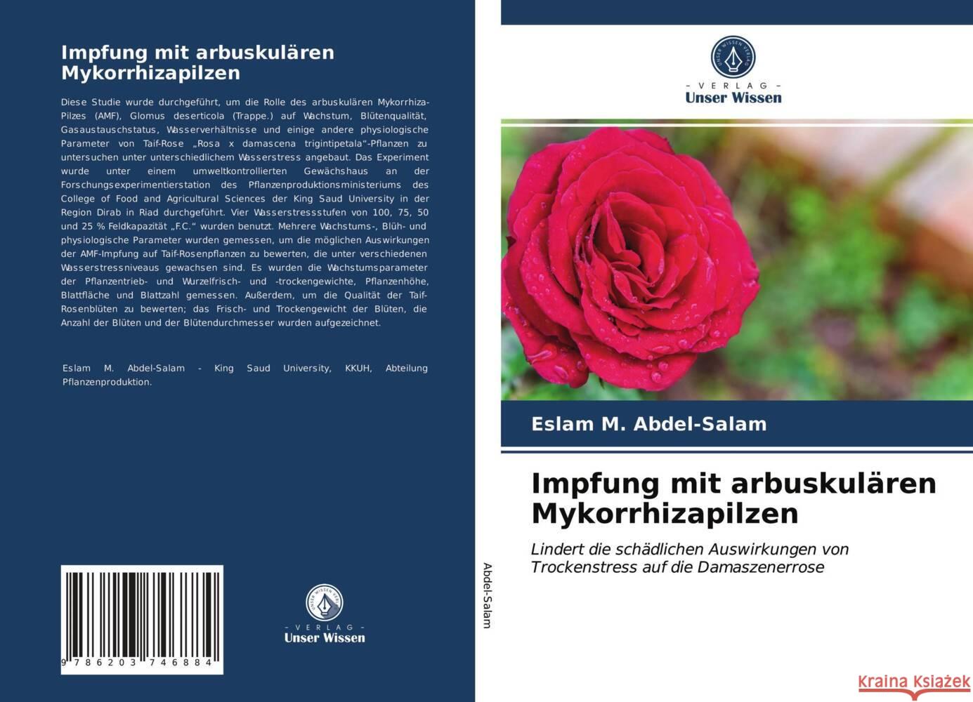 Impfung mit arbuskulären Mykorrhizapilzen Abdel-Salam, Eslam M. 9786203746884 Verlag Unser Wissen - książka