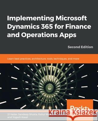 Implementing Microsoft Dynamics 365 for Finance and Operations Apps - Second Edition Rahul Mohta Jila Jeet Yadav Sandeep Shukla 9781789950847 Packt Publishing - książka