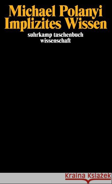 Implizites Wissen Polanyi, Michael 9783518281437 Suhrkamp - książka