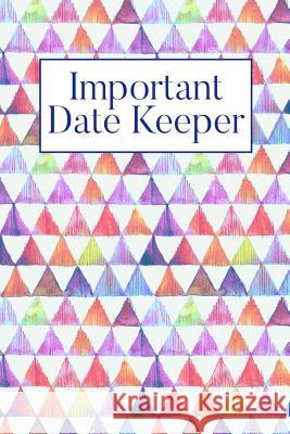 Important Date Keeper: Purple Triangles Jenily Publishing 9781731491923 Independently Published - książka