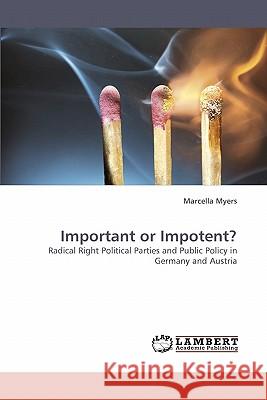 Important or Impotent?  9783838353678 LAP Lambert Academic Publishing AG & Co KG - książka