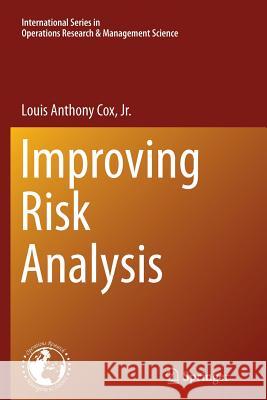 Improving Risk Analysis Louis Anthony Co 9781493901838 Springer - książka