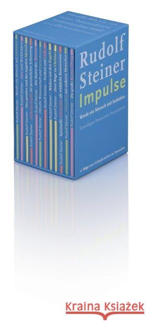 Impulse, 12 Bde. : Werde ein Mensch mit Initiative - Grundlagen, Ressourcen, Perspektiven. 12 Wege zum Schöpferischen im Menschen Steiner, Rudolf Lin, Jean-Claude  9783772527005 Freies Geistesleben - książka