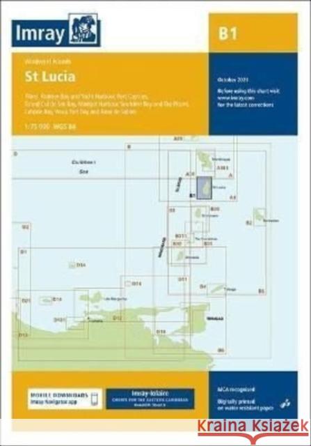 Imray Chart B1: St Lucia Imray 9781786793119 Imray, Laurie, Norie & Wilson Ltd - książka