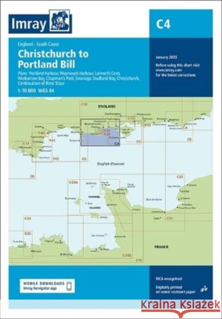 Imray Chart C4: Christchurch to Portland Bill Imray, Laurie, Norie & Wilson Ltd 9781786794598 Imray, Laurie, Norie & Wilson Ltd - książka