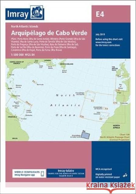 Imray Chart E4: Arquipelago de Cabo Verde Imray 9781786791467 Imray, Laurie, Norie & Wilson Ltd - książka