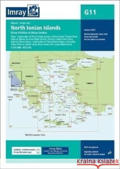 Imray Chart G11: North Ionian Islands  9781786793515 Imray, Laurie, Norie & Wilson Ltd - książka