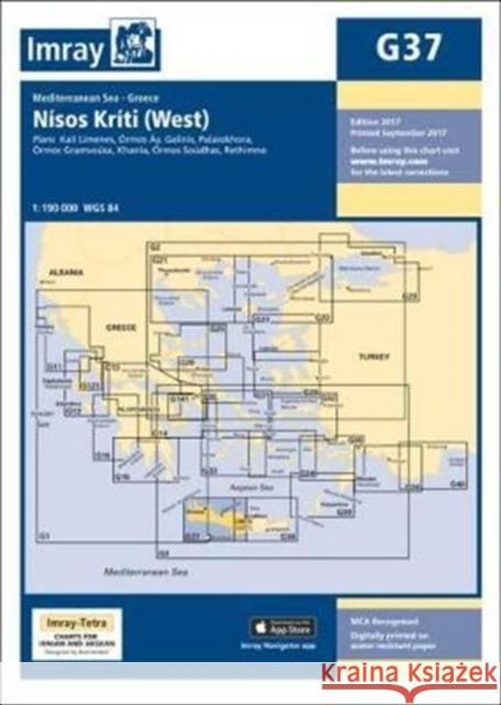 Imray Chart G37: Nisos Kriti (West) Imray 9781846239359 Imray, Laurie, Norie & Wilson Ltd - książka