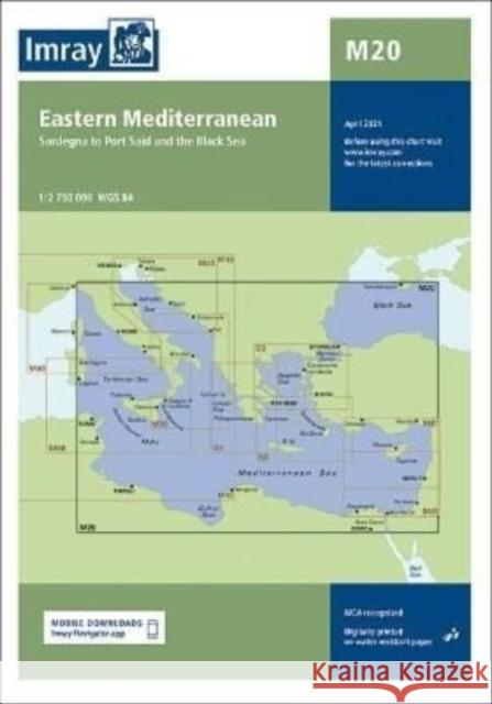 Imray Chart M20: Eastern Mediterranean Imray 9781786792600 Imray, Laurie, Norie & Wilson Ltd - książka