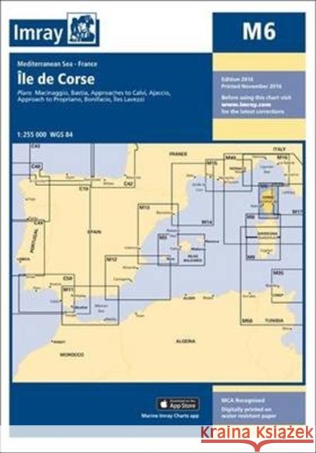 Imray Chart M6: Ile de Corse Imray 9781846238574 Imray, Laurie, Norie & Wilson Ltd - książka