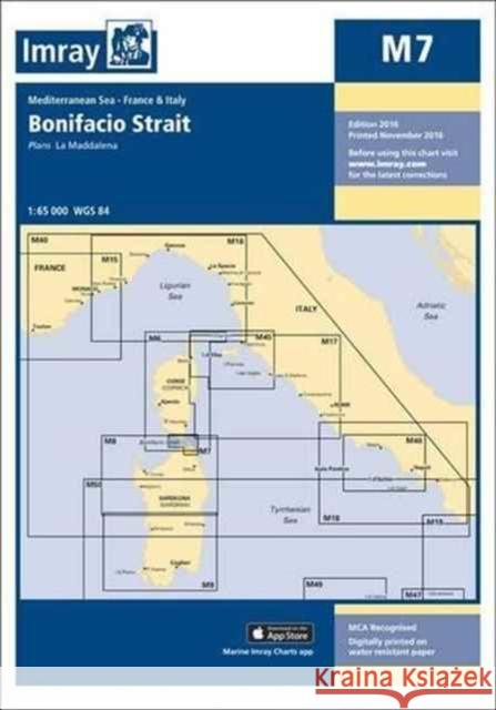 Imray Chart M7: Bonifacio Strait Imray 9781846238635 Imray, Laurie, Norie & Wilson Ltd - książka