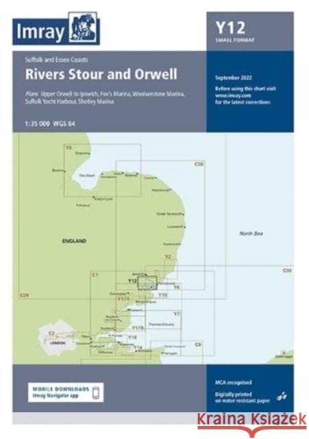 Imray Chart Y12: Rivers Stour and Orwell  9781786794260 Imray, Laurie, Norie & Wilson Ltd - książka