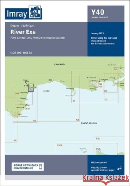 Imray Chart Y40: River Exe Small Format Imray Y Series 9781786794697 Imray, Laurie, Norie & Wilson Ltd - książka