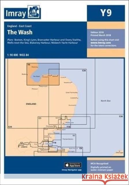 Imray Chart Y9: The Wash Imray 9781786790040 Imray, Laurie, Norie & Wilson Ltd - książka