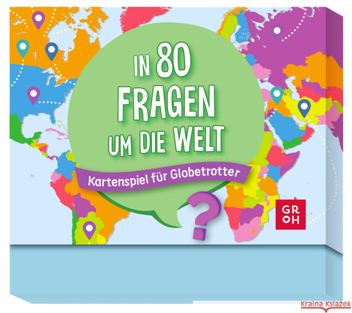 In 80 Fragen um die Welt - Kartenspiel für Globetrotter Groh Verlag 4036442010709 Groh Verlag - książka