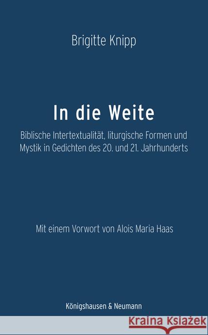 In die Weite Knipp, Brigitte 9783826086540 Königshausen & Neumann - książka