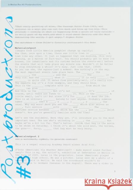 In Medias Res #3 Postproductions Junia Thiede 9788867495313 Mousse Publishing - książka