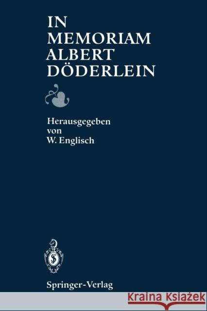 In Memoriam Albert Döderlein Werner Englisch 9783540562627 Springer - książka