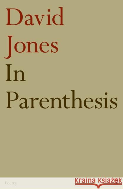 In Parenthesis David Jones 9780571259809 Faber & Faber - książka