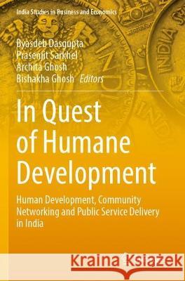 In Quest of Humane Development  9789811695810 Springer Nature Singapore - książka