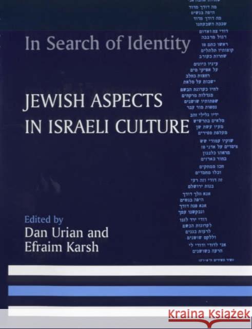 In Search of Identity : Jewish Aspects in Israeli Culture Dan Urian Efraim Karsh 9780714648897 Frank Cass Publishers - książka