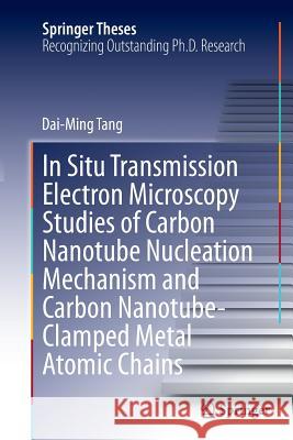 In Situ Transmission Electron Microscopy Studies of Carbon Nanotube Nucleation Mechanism and Carbon Nanotube-Clamped Metal Atomic Chains Dai-Ming Tang 9783662524114 Springer - książka