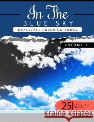 In the Blue Volume 2: Sky Grayscale coloring books for adults Relaxation Art Therapy for Busy People (Adult Coloring Books Series, grayscale Grayscale Publishing 9781535136112 Createspace Independent Publishing Platform - książka