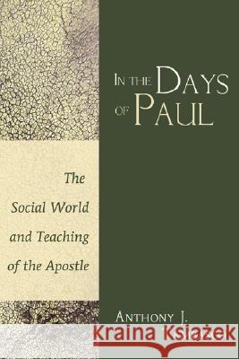 In The Days of Paul Tambasco, Anthony J. 9781597528368 Wipf & Stock Publishers - książka