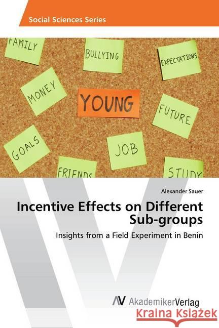 Incentive Effects on Different Sub-groups : Insights from a Field Experiment in Benin Sauer, Alexander 9783330518414 AV Akademikerverlag - książka