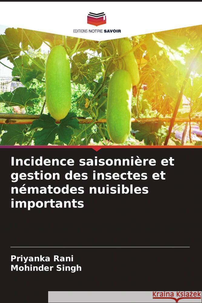 Incidence saisonnière et gestion des insectes et nématodes nuisibles importants Rani, Priyanka, Singh, Mohinder 9786206384045 Editions Notre Savoir - książka