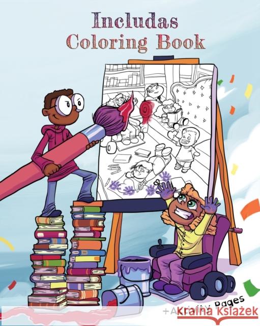 Includas Coloring Book: With Disability Inclusive Activity Pages Publishing, Includas 9781949983074 Includas Publishing - książka