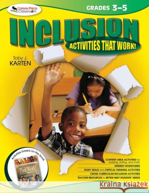 Inclusion: Activities That Work! Grades 3-5 Karten, Toby J. 9781412952354 Corwin Press - książka
