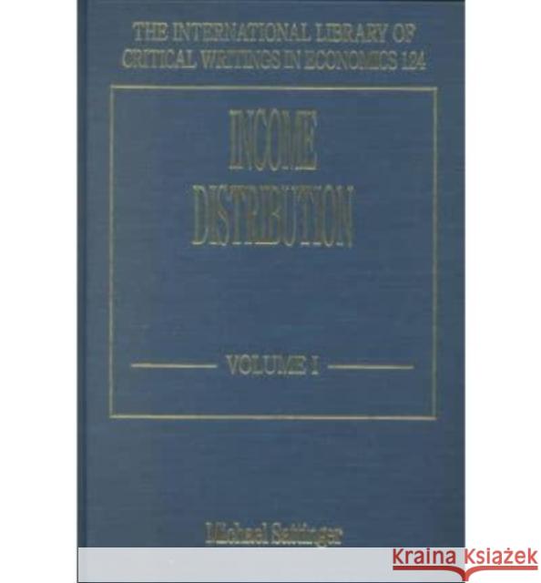 Income Distribution  9781840643329 Edward Elgar Publishing Ltd - książka