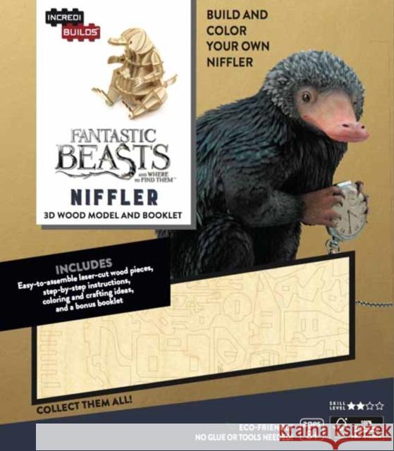 IncrediBuilds: Fantastic Beasts and Where to Find Them: Niffler 3D Wood Model and Booklet Ramin Zahed 9781682980590 Insight Editions - książka