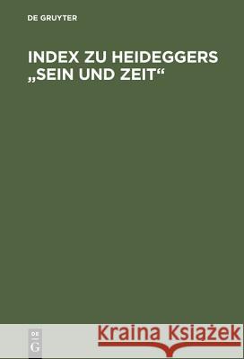 Index zu Heideggers 