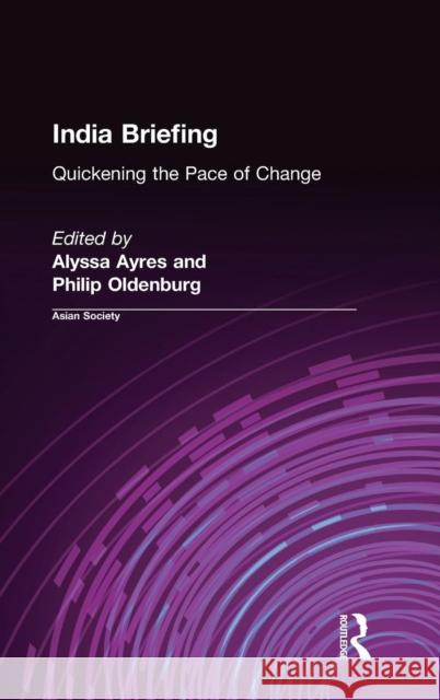 India Briefing: 2001 Oldenburg, Philip 9780765608123 M.E. Sharpe - książka