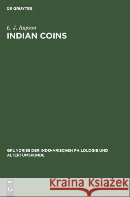 Indian coins E J Rapson 9783111042510 De Gruyter - książka