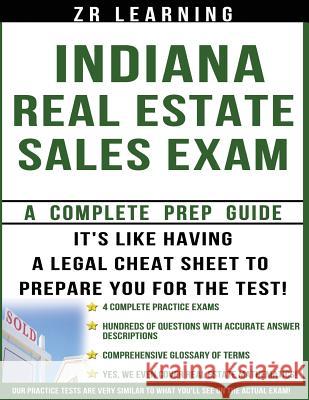 Indiana Real Estate Sales Exam Questions Zr Learnin 9781497300231 Createspace - książka