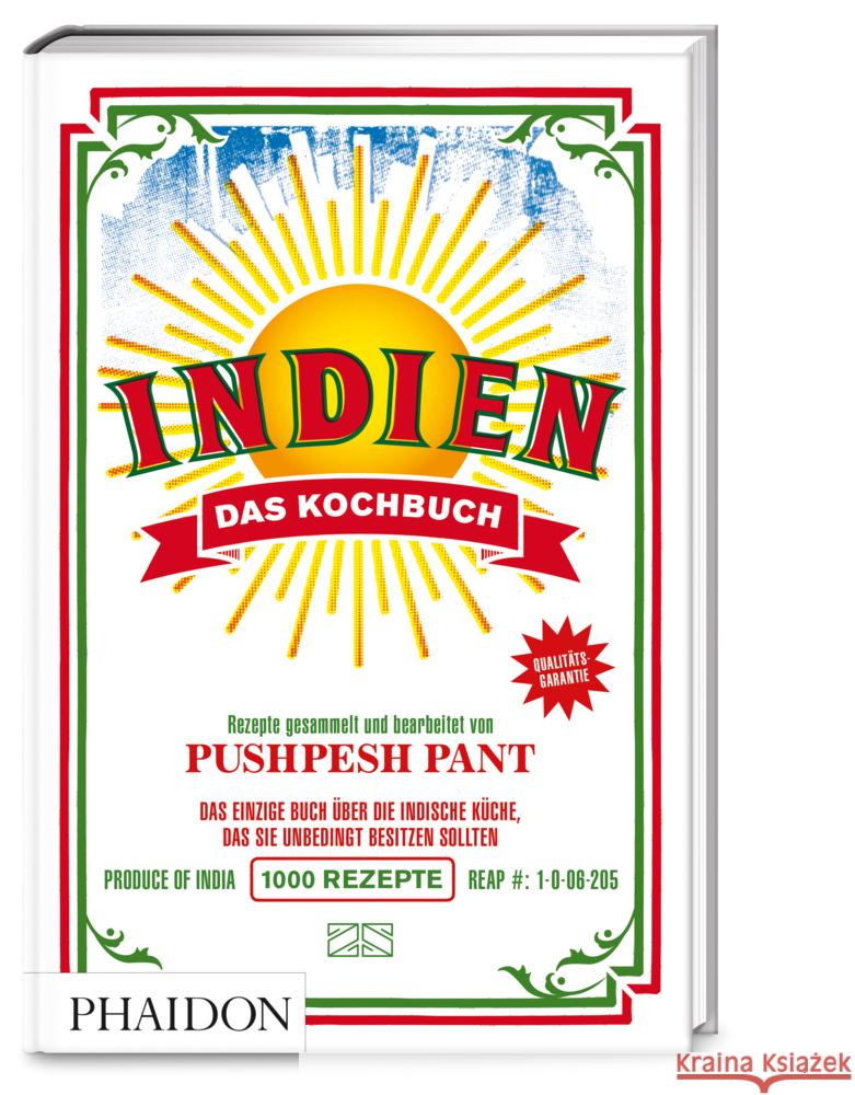 Indien - Das Kochbuch Pant, Pushpesh 9783947426218 Phaidon by Edel - ein Verlag der Edel Verlags - książka