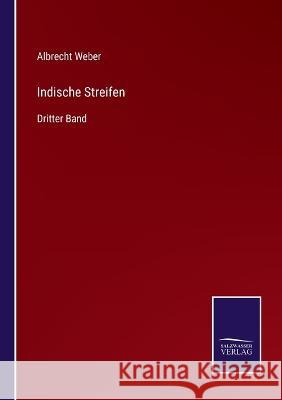 Indische Streifen: Dritter Band Albrecht Weber 9783375049225 Salzwasser-Verlag - książka