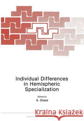 Individual Differences in Hemispheric Specialization  9781468479010 Springer - książka