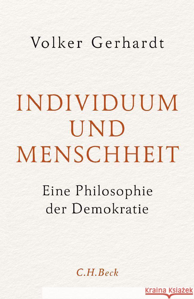 Individuum und Menschheit Gerhardt, Volker 9783406765360 Beck - książka