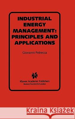 Industrial Energy Management: Principles and Applications: Principles and Applications Petrecca, Giovanni 9780792393054 Springer - książka