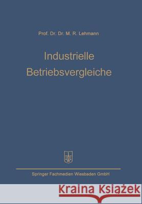 Industrielle Betriebsvergleiche  9783663146964 Springer - książka