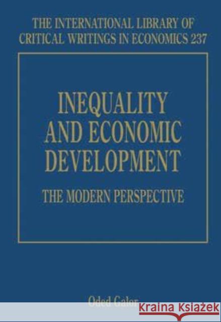 INEQUALITY AND ECONOMIC DEVELOPMENT  9781847206763 EDWARD ELGAR PUBLISHING LTD - książka