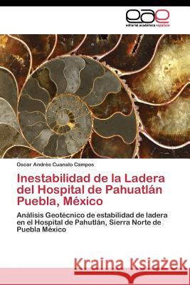 Inestabilidad de la Ladera del Hospital de Pahuatlán Puebla, México Cuanalo Campos Oscar Andrés 9783844345964 Editorial Academica Espanola - książka