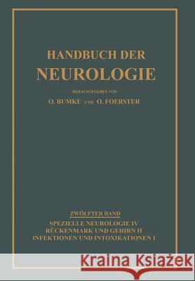 Infektionen Und Intoxikationen Bumke, Oswald 9783662354469 Springer - książka