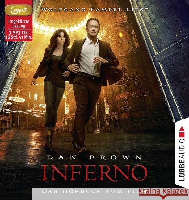 Inferno, 3 MP3-CDs : Thriller. Ungekürzt Lesung. Das Hörbuch zum Film Brown, Dan 9783785752364 Bastei Lübbe - książka